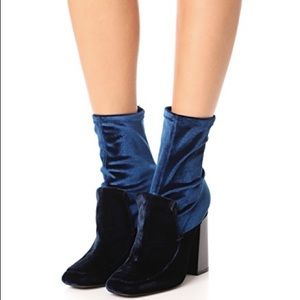 Sigerson Morrison Joanna II velvet booties